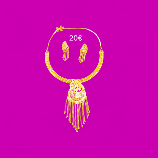 Parure plaqué or 17