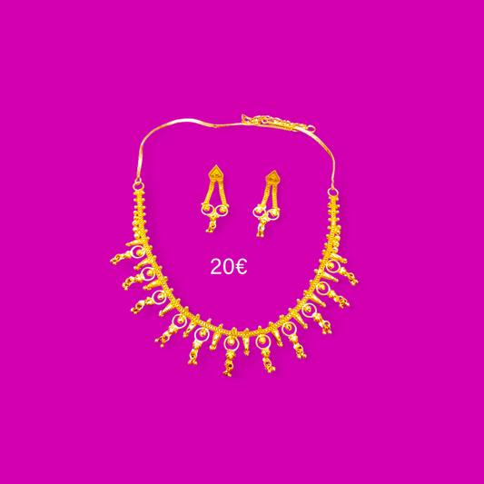 Parure plaqué or 14